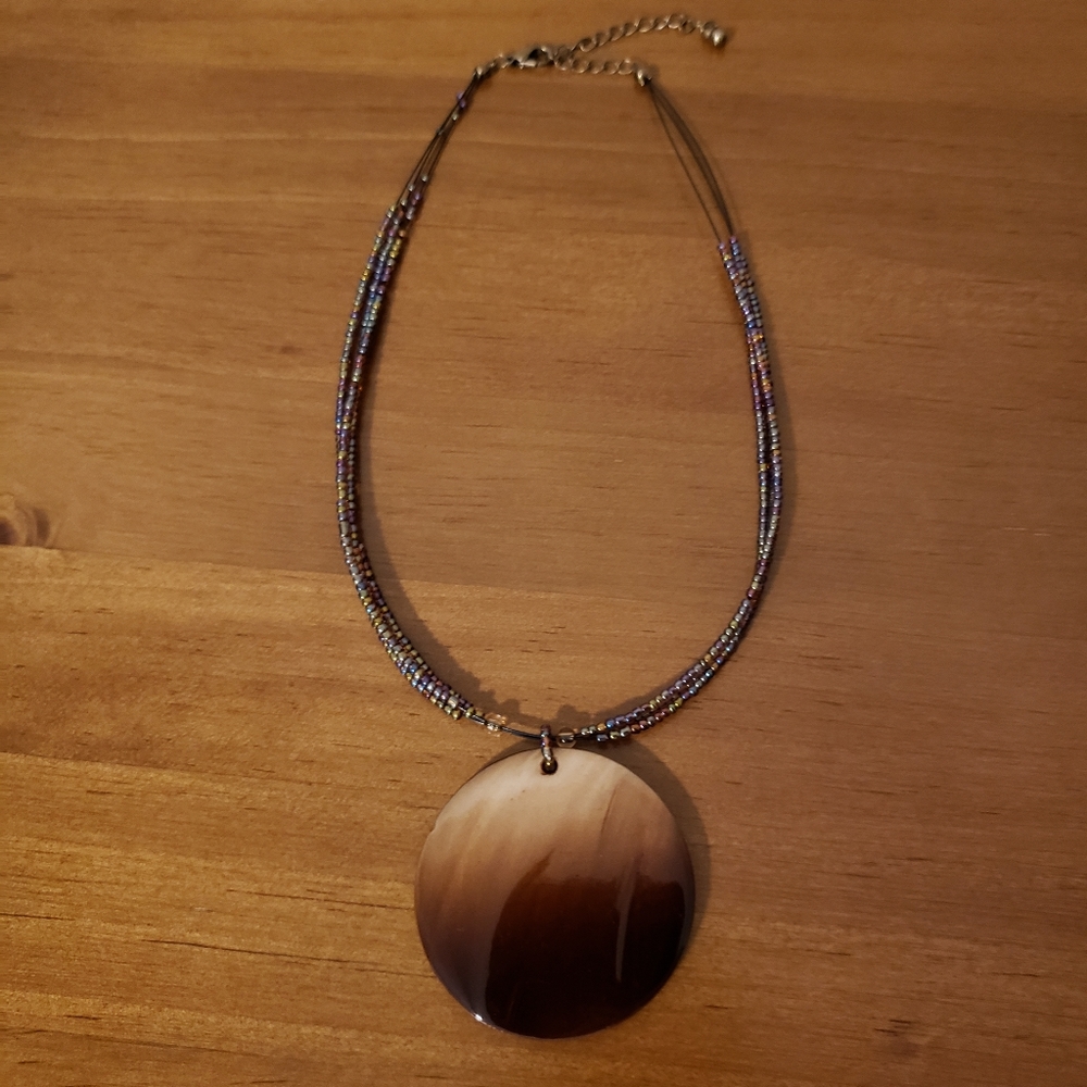 2/$20 Beaded Necklace with Pendant